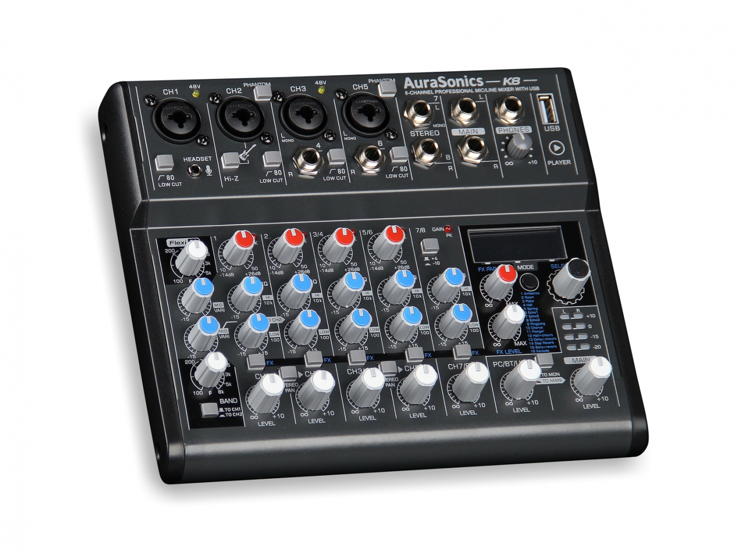 AuraSonics K8 компактный микшерный пульт в Борисоглебске