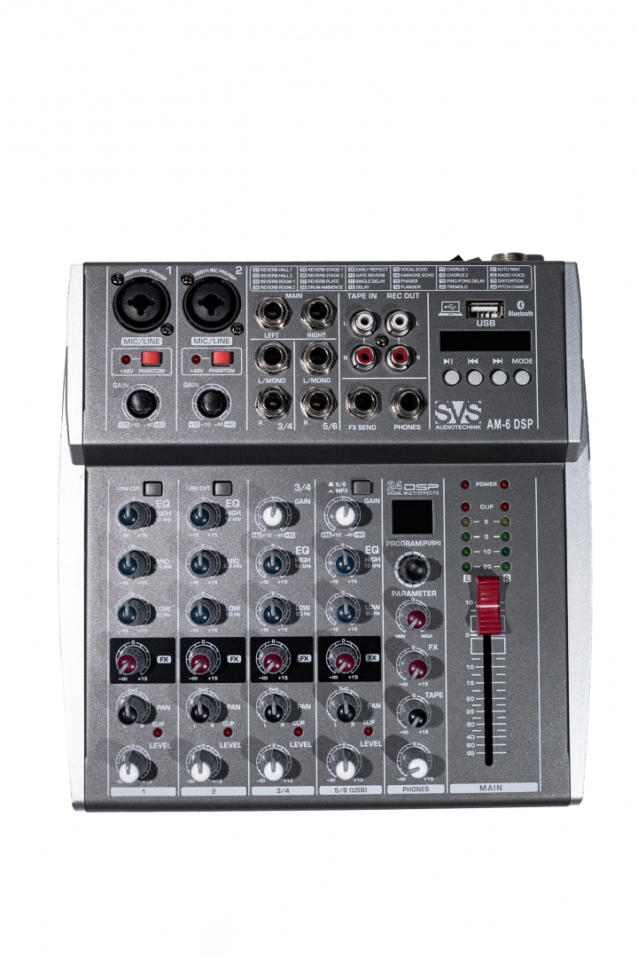 SVS Audiotechnik mixers AM-6 DSP Микшерный пульт аналоговый, 6-канальный SVS Audiotechnik mixers в Борисоглебске