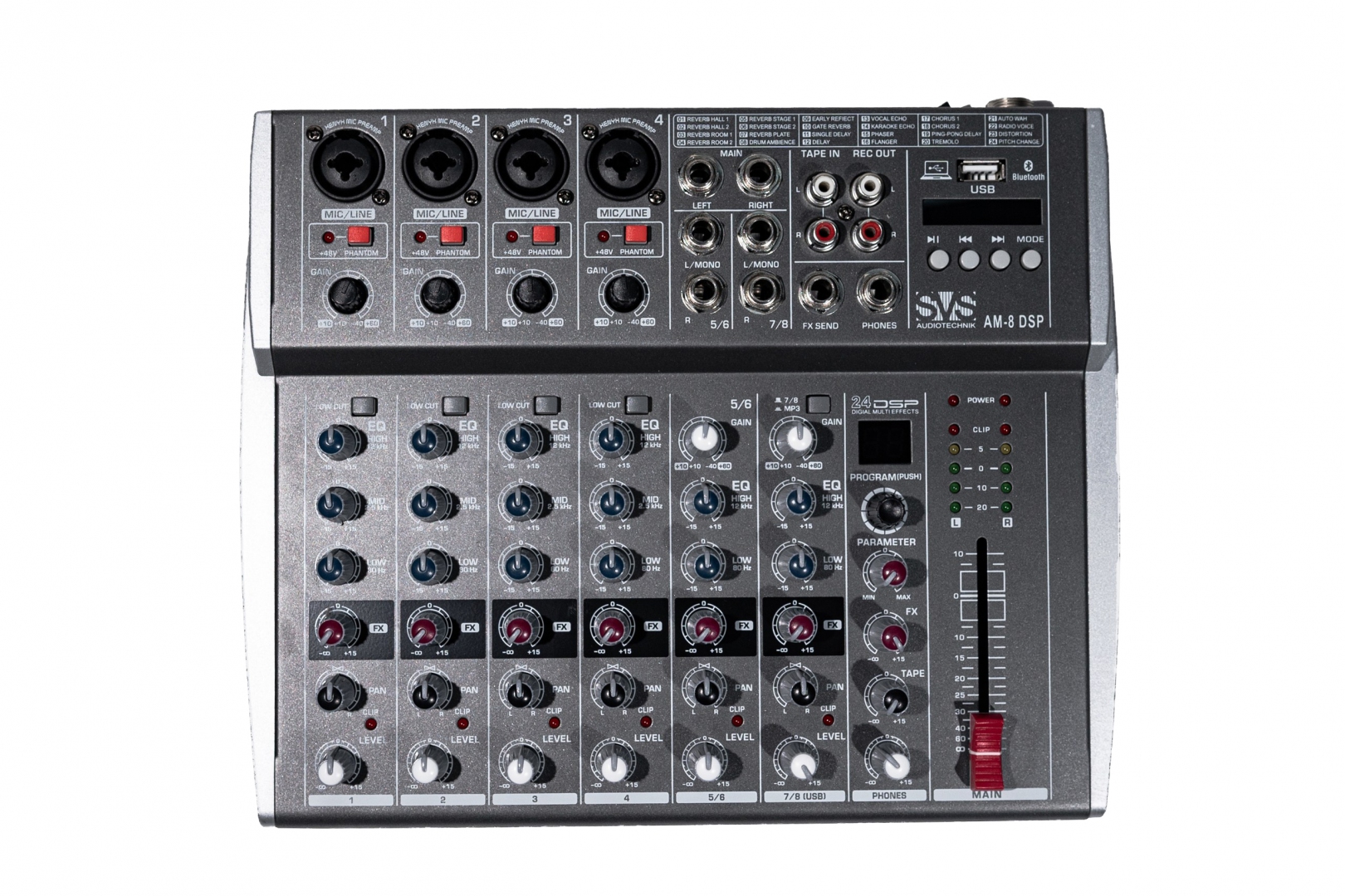 SVS Audiotechnik mixers AM-8 DSP Микшерный пульт аналоговый, 8-канальный в Борисоглебске